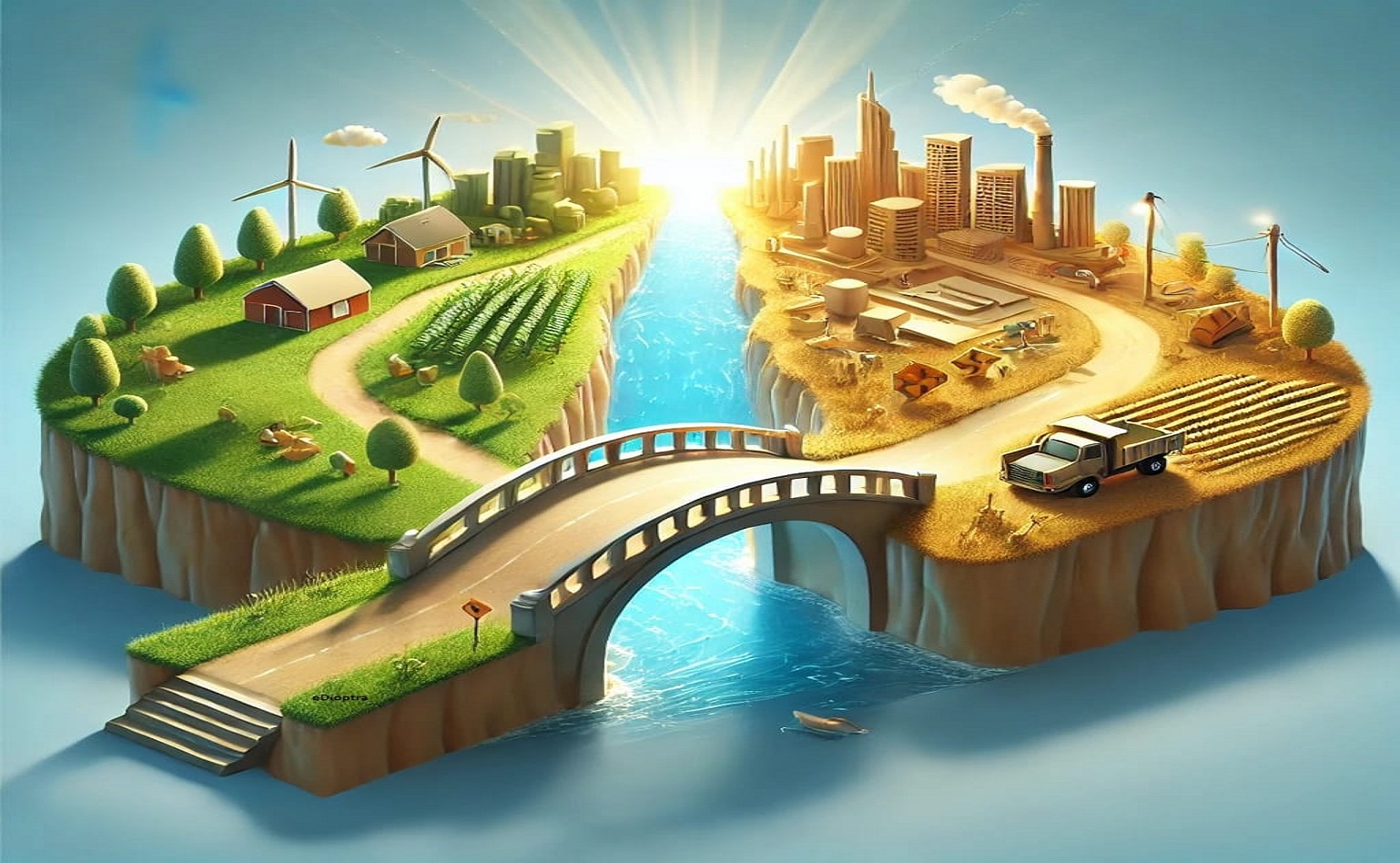 proyecto agrícola y de urbanización
